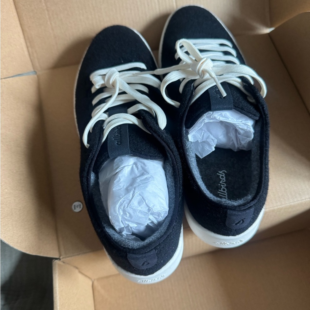 Allbirds Women's Wool Cruiser - Natural Black (Natural White Sole) - Picture 4 of 7
